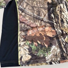 Mossy Oak Mens XL Short Sleeve Camo Dri More Tech Hunting Jersey T Shirt Brown