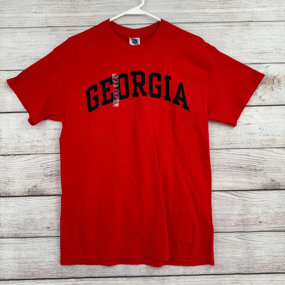 New Agenda Georgia Bulldogs Short Sleeve T-Shirt Mens Medium Red NEW