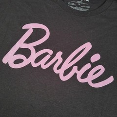 Barbie Shirt Mens XL Black Pink Script Logo Graphic Tee Cotton Tagless