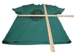 District Bigfoot Graphic T-Shirt Men’s Green 100% Cotton Size L T552
