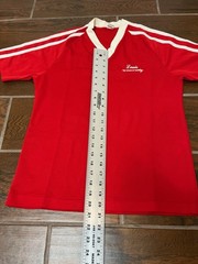 Vintage 70’s-80’s Lewis University Red Single Stitch Sports Jersey USA Made Sz M