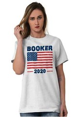 Election American Campaign Booker 2020 Gift Adult Short Sleeve Crewneck Tee