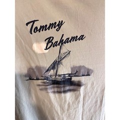 Tommy Bahama Size XXL Gray/Beige Sailboat Graphic Marlin T-Shirt 223-ST226399