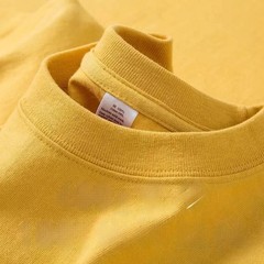Unisex Heavyweight Pure Cotton Shirt Summer Loose Fit Breathable Casual Tee Gift