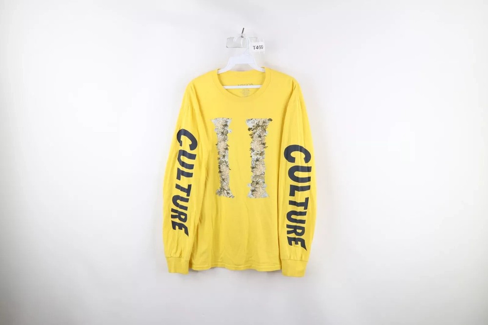 Migos Mens Size Medium Faded Spell Out Culture II Rap Hip Hop Band Tour T-Shirt