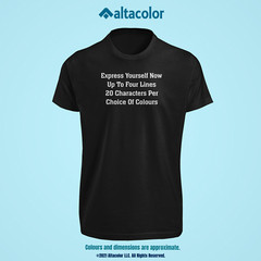 Custom Text T-Shirt Text *Choice of Fonts* *Quality Tees* *FREE Shipping*