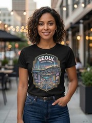 Seoul South Korea City Graphic T-Shirt Unisex Travel Tee