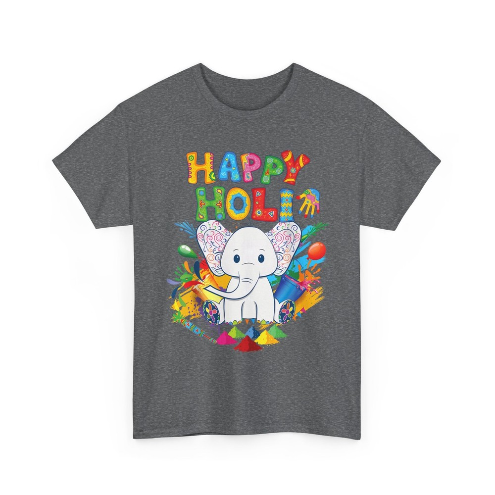 Kids Happy Holi Festival India Color Elephant Hindu Toddler T-Shirt