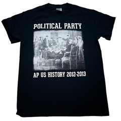 Gildan T-Shirt Men’s Small Black Political Party AP US History 2012 High School