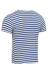 Men’s Striped Short Sleeved T-Shirt 100% Cotton Dark Blue Original Telnyashka
