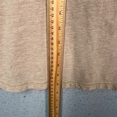 Banana Republic Mens Medium Beige & Brown Raglan Long Sleeve T-Shirt