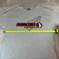Vintage Y2K Florida State Seminoles T-Shirt Men’s XL Gray NCAA Graphic Tee FSU