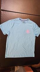 Chubbies Graphic Island T-Shirt Mens S Blue/Pink The Weekend Has Arrived