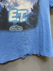 Vintage 90’s Universal Studios ET Blue Cotton Men’s Tee Shirt Size Large