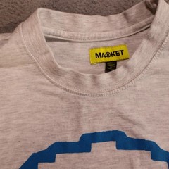 Chinatown Market Studio Peace Sign Medium Heather Grey 8Bit