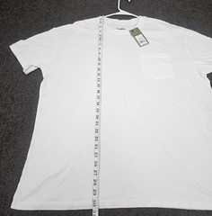 Men’s Crew Neck T Shirt XL White “Pack of 2” Pocket Relaxed Fit Goodfellow Co