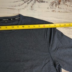 Public Rec Go To Long Sleeve Shirt Blue Heather Navy Pullover Men’s Size Small