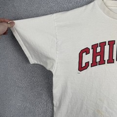 VTG 97 Nike Shirt Mens XL White Chicago Center Swoosh Crewneck Short Sleeve Tee