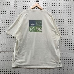 Vintage 90s Mossimo Box Logo Shirt Mens 2XL White Short Sleeve Surf Skate