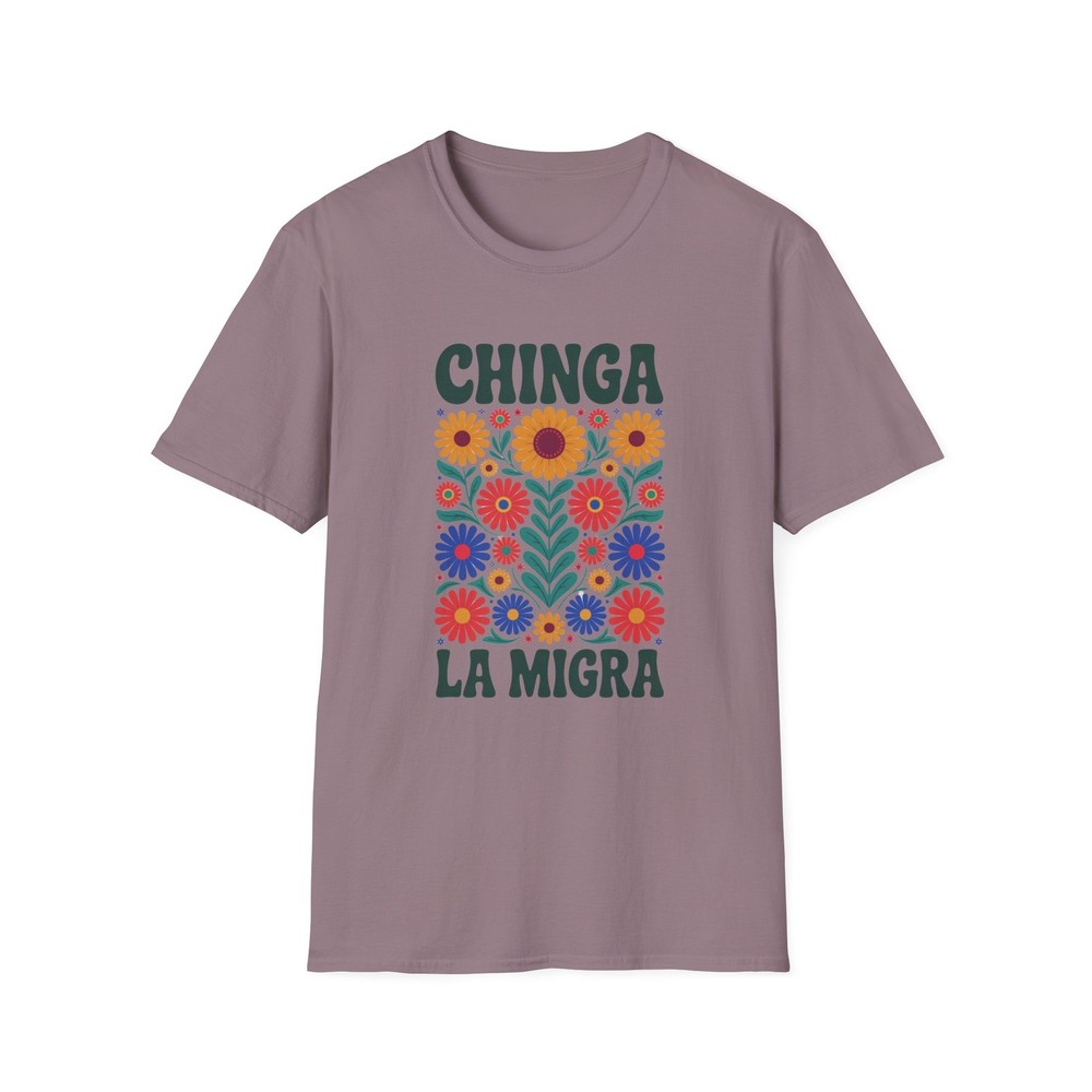 Chinga La Migra protest shirt, Folk Art T-shirt, Anti-Immigration Tee