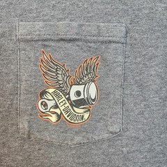 Harley-Davidson Shirt Mens 2XL Gray Pocket Hillbilly Gatlinburg TN Graphic