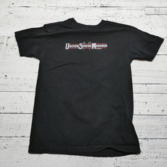 7.62 Design Shirt Mens Medium Black US Marines Power & Glory Sword Graphic Tee