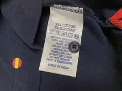 U.S. POLO ASSN. USPA Printed Country Flags, Cotton Blend Slim Fit Mens Polo XL