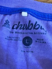 Chubbies T Shirt Weekend Has Arrived Purple The Relaxer Short Sleeve Mens L