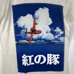 Used PORCO ROSSO Porco Rosso movie t-shirt men’s size M (approx.)
