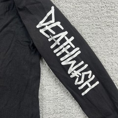 Deathwish Shirt Mens XL Black Logo Graphic Long Sleeve Tee Tagless Skateboard