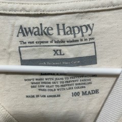 Awake Happy The Rhythm Of Silence Limited Edition Boxy Tee Size XL Shirt