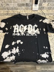 AC DC Back In Black Shirt Hells Bells Size Large