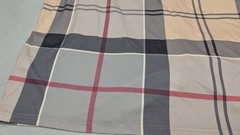 Men’s 6XL Gray Beige Plaid Button Front Shirt Long Sleeve Lightweight Stretch