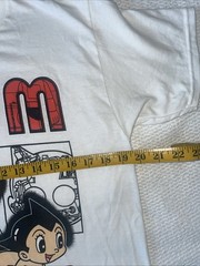 Osamu Tezuka Astro Boy Large White Graphic T-shirt Cotton Crew Anime Cartoon