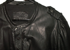 Men’s All Saints REBELL LEATHER SHIRT jacket overshirt L (ref54) £99.99!!!!!