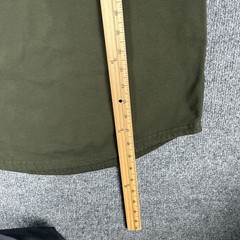BYLT Shirt Mens Large Green Drop-Cut Crewneck Stretch Tee Tagless Casual