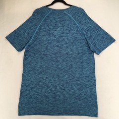 RHONE PELOTON Men’s T-Shirt Size XL Polyamide Blue Crew Neck Short Sleeve