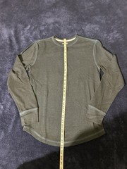 Volcom Green Thermal Long Sleeve Shirt Medium