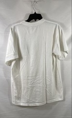 Tadashi Women’s White Beaded Logo Graphic Crewneck T-Shirt