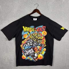 Warren Lotas Shirt Mens XL Black Dragon Ball Z Goku Skull Graphic Tee Anime