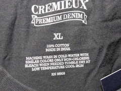 Cremieux T Shirt Men’s XL Grey Long Sleeve Graphic Logo New With Tags