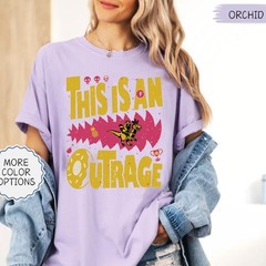 Retro This Is An Outrage Shirt, Dungeon Crawler Carl Tee, Sci Fi Fantasy Book