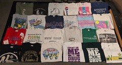 Wholesale Lot of 24 Vintage Mix Short Sleeve T Shirts Single Stitch Mix Sizes