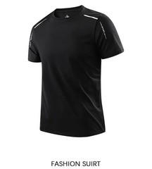 Men’s Running Quick Drying T-shirts Breathable Hiking Fishing Tees.