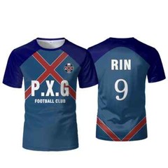P.X.G Blue Lock Japanese Anime Jersey Football Uniform No.9 Rin Shidou Cosplay