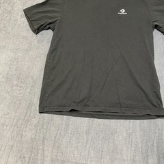 Converse Gender Free Star Chevron Tee Shirt Mens Large Black Knit Cotton Logo