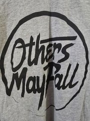 Others May Fall Logo White and Black Band T-shirt Short Sleeve Large (F141)