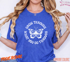 Unisex Grow Through What T-Shirt, Men T shirt,Women T shirt Gift Religion Top
