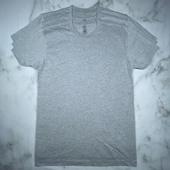 Lot of 3 Next Level Unisex Premium Gray TShirts Plain Super Soft US Size S