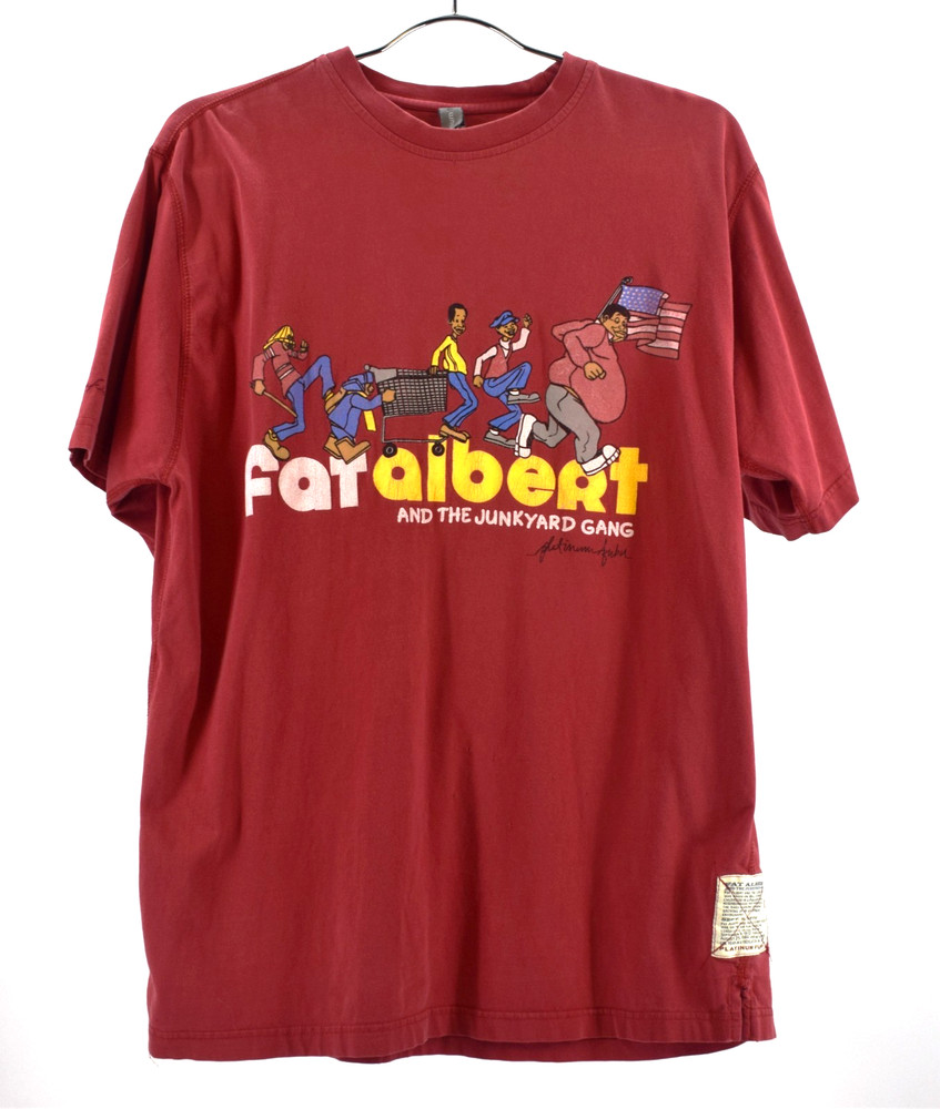 VTG Platinum FUBU Fat Albert Junkyard Gang Graphic Tee Y2K Streetwear Retro